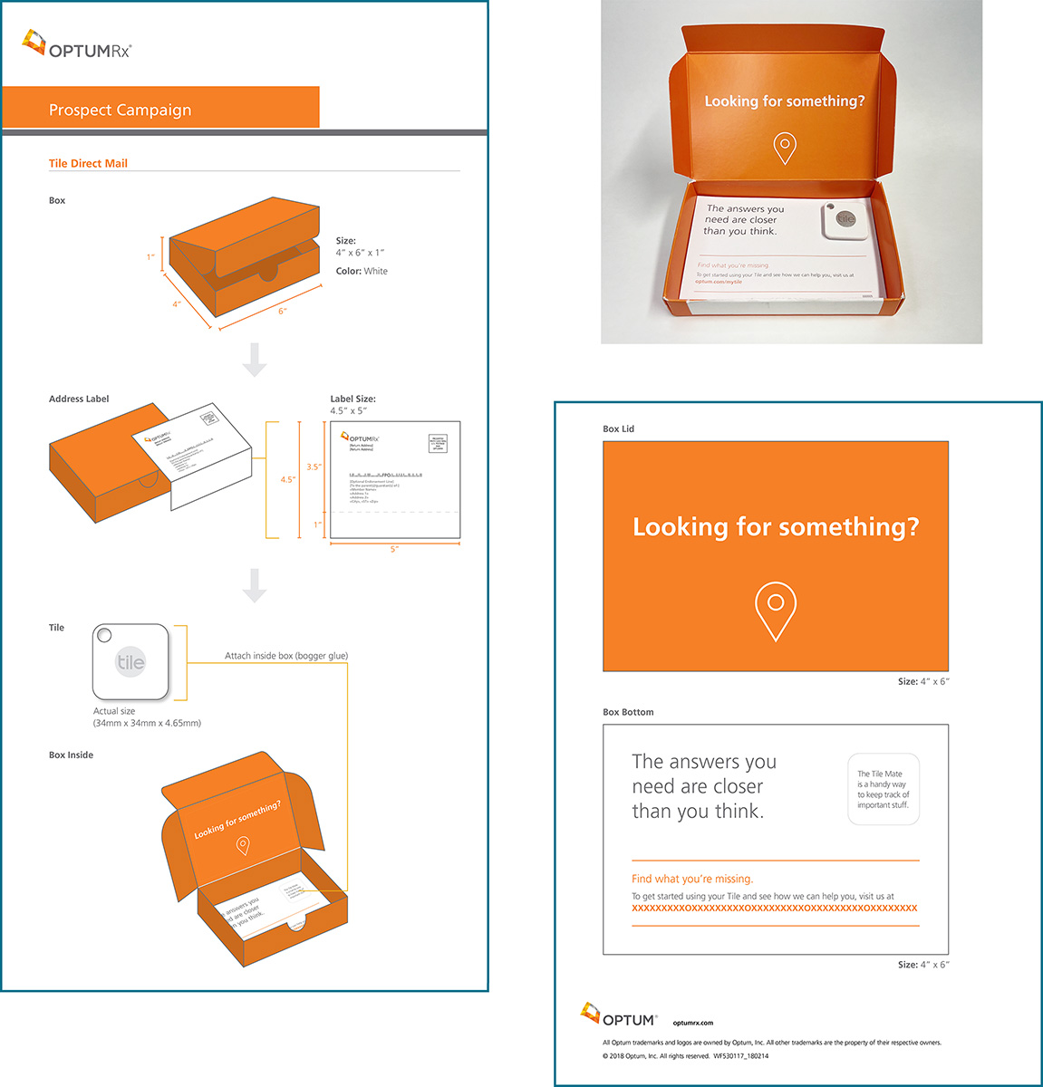 Keepsake direct mail campaign