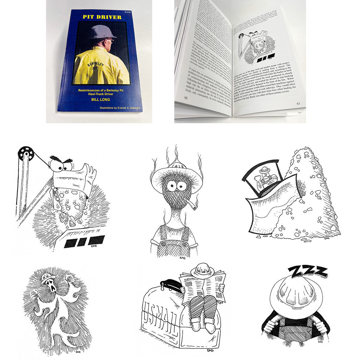Pit Driver book and illustrations